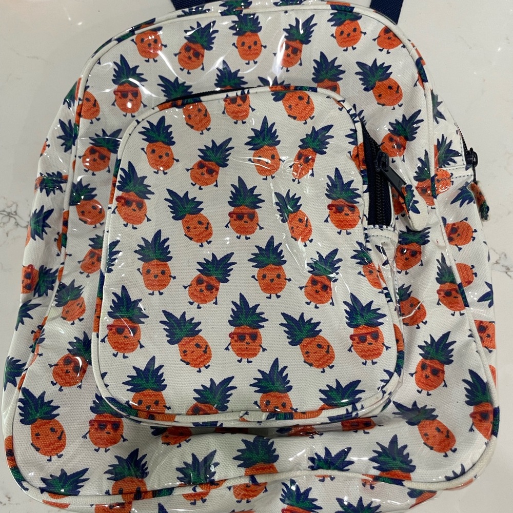 Roller Rabbit pineapple backpack NEVER USED